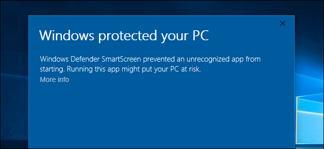 Imagen de protección de Windows (Microsoft Defender SmartScreen)